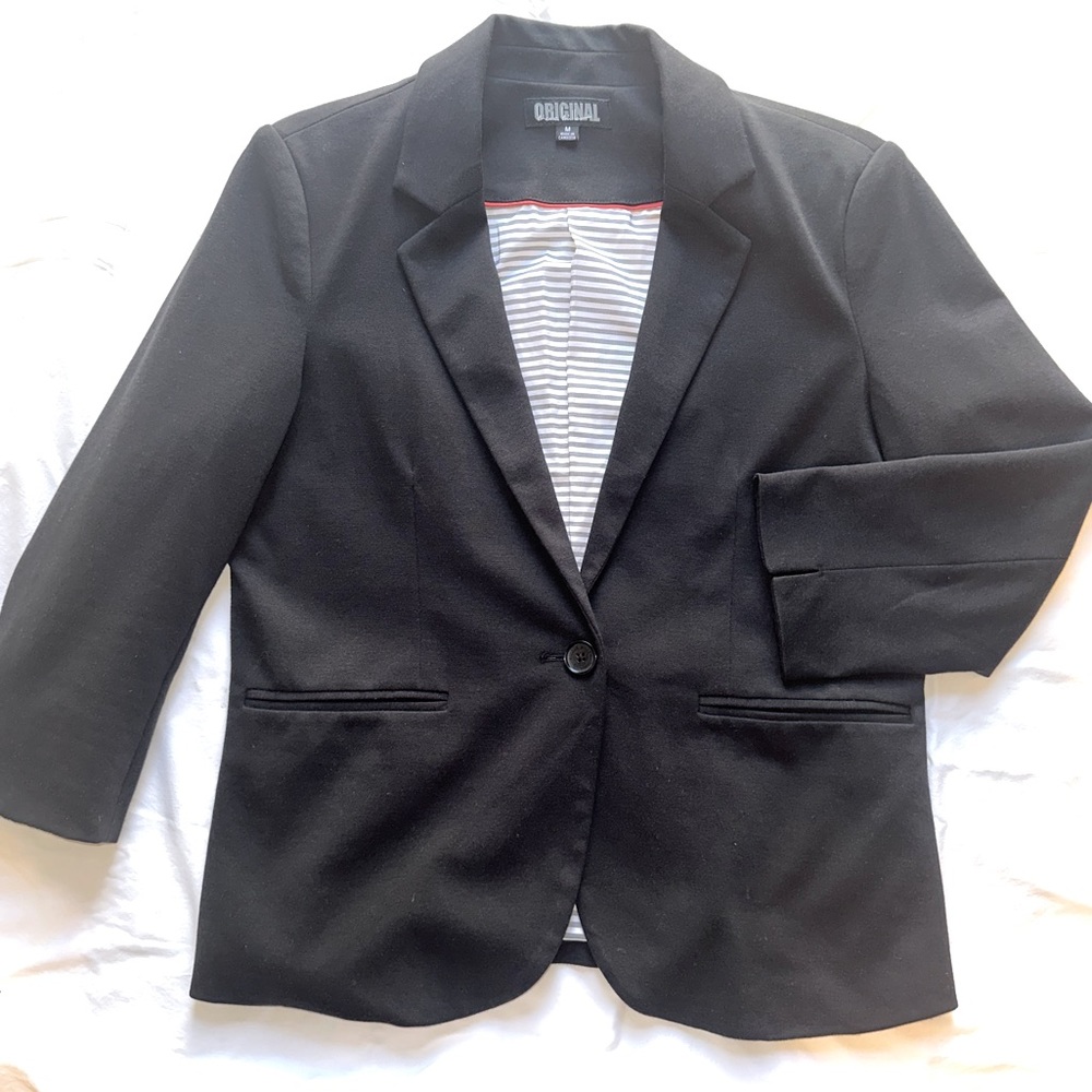 Nicole Miller | Business Casual Black Blazer (Sz M)